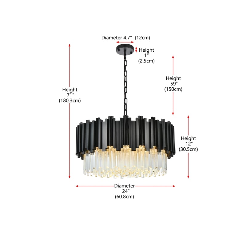 Elegant Lighting Willow 24