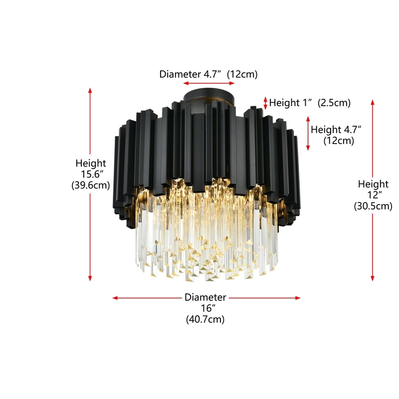 Elegant Lighting Willow 16
