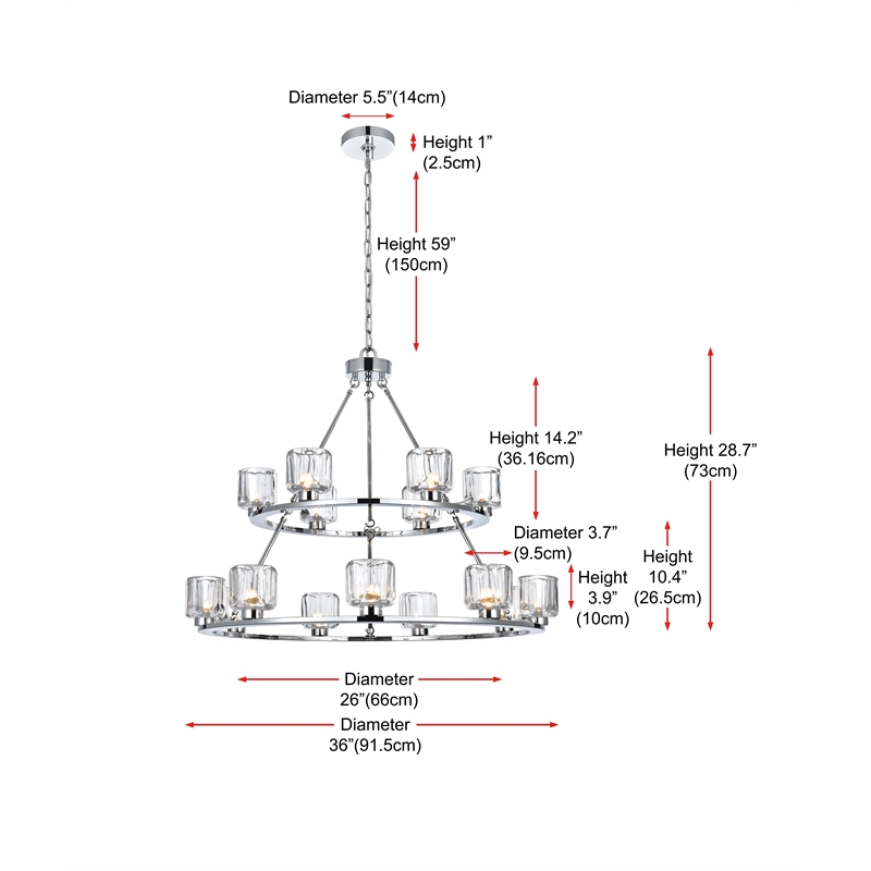 Elegant Lighting Cadence 36