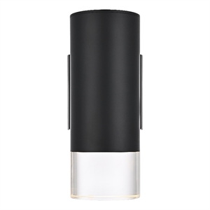 Elegant Lighting Jase 5&quot Outdoor Wall Sconce in Black