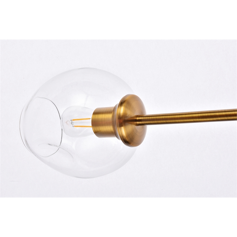Elegant Lighting Cavoli 2 Lights Brass Wall Sconce