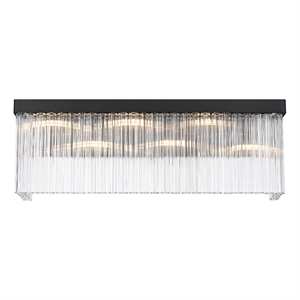 Elegant Lighting Harlow 26&quot Wall Sconce in Black