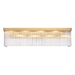 Elegant Lighting Harlow 34&quot Wall Sconce in Satin Gold