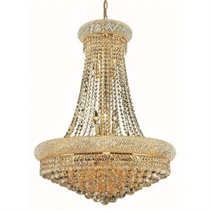 Elegant Lighting Primo 28&quot 14 Light Royal Crystal Chandelier