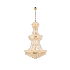 Elegant Lighting Primo 30&quot 32 Light Royal Crystal Chandelier