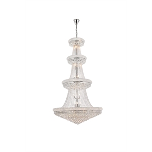 Elegant Lighting Primo 48&quot 42 Light Royal Crystal Chandelier