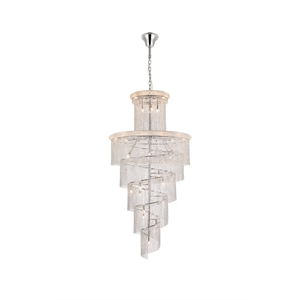 Elegant Lighting Spiral 48&quot 41 Light Royal Crystal Chandelier