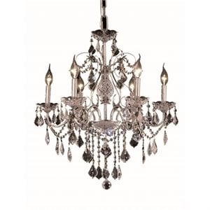 Elegant Lighting St. Francis 24&quot 6 Light Royal Crystal Chandelier