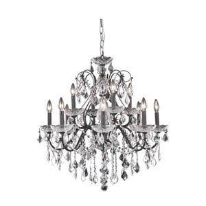 Elegant Lighting St. Francis 28&quot 12 Light Royal Crystal Chandelier
