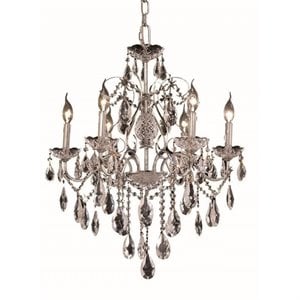 Elegant Lighting St. Francis 24&quot 6 Light Royal Crystal Chandelier