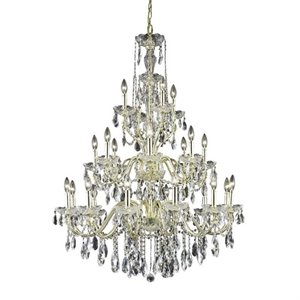 Elegant Lighting St. Francis 36&quot 24 Light Royal Crystal Chandelier