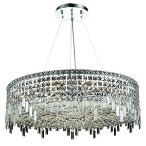 Elegant Lighting Maxime 32&quot 18 Light Royal Crystal Chandelier