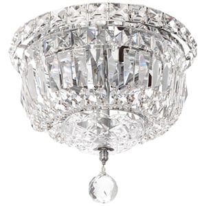 Elegant Lighting Tranquil 10&quot 4 Light Royal Crystal Flush Mount