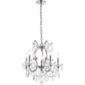 Elegant Lighting Maria Theresa 20&quot 6 Light Royal Crystal Chandelier