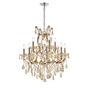 Elegant Lighting Maria Theresa 27&quot 13 Light Royal Crystal Chandelier