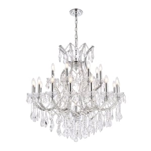 Elegant Lighting Maria Theresa 36&quot 24 Light Royal Crystal Chandelier