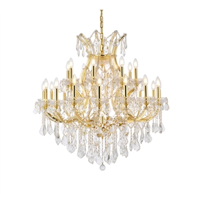 Elegant Lighting Maria Theresa 36&quot 24 Light Royal Crystal Chandelier
