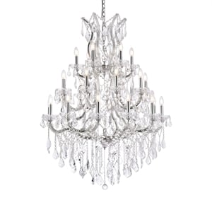 Elegant Lighting Maria Theresa 38&quot 28 Light Royal Crystal Chandelier