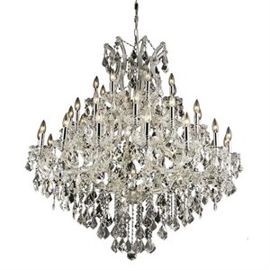 Elegant Lighting Maria Theresa 44&quot 37 Light Royal Crystal Chandelier