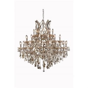 Elegant Lighting Maria Theresa 44&quot 37 Light Royal Crystal Chandelier