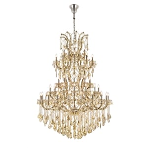 Elegant Lighting Maria Theresa 54&quot 61 Light Royal Crystal Chandelier