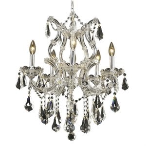 Elegant Lighting Maria Theresa 20&quot 6 Light Royal Crystal Chandelier