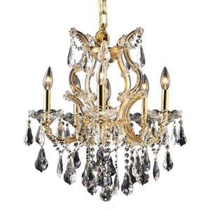 Elegant Lighting Maria Theresa 20&quot 6 Light Royal Crystal Chandelier