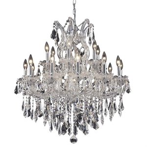 Elegant Lighting Maria Theresa 30&quot 19 Light Royal Crystal Chandelier