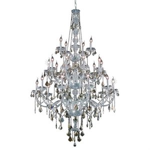 Elegant Lighting Verona 43&quot 25 Light Royal Crystal Chandelier
