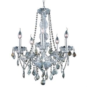 Elegant Lighting Verona 21&quot 5 Light Royal Crystal Chandelier