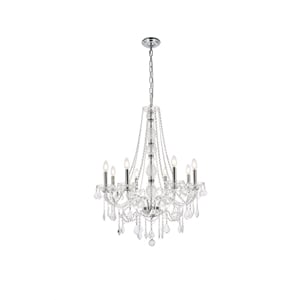 Elegant Lighting Verona 28&quot 8 Light Royal Crystal Chandelier