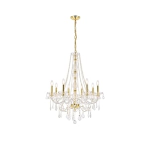 Elegant Lighting Verona 28&quot 8 Light Royal Crystal Chandelier