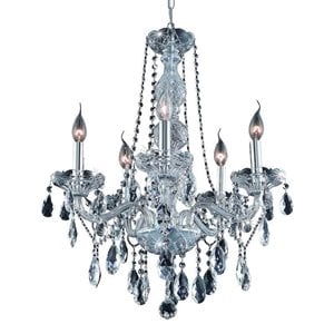Elegant Lighting Verona 21&quot 5 Light Royal Crystal Chandelier