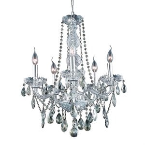 Elegant Lighting Verona 21&quot 5 Light Royal Crystal Chandelier