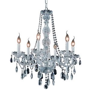 Elegant Lighting Verona 24&quot 6 Light Royal Crystal Chandelier