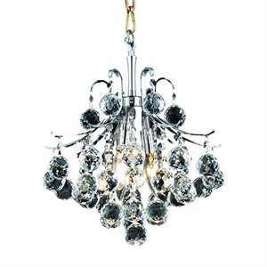 Elegant Lighting Toureg 12&quot 3 Light Royal Crystal Chandelier