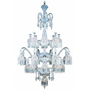 Elegant Lighting Majestic 39&quot 19 Light Crystal Chandelier in Chrome/Clear