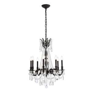 Elegant Lighting Rosalia 24&quot 8 Light Royal Crystal Chandelier