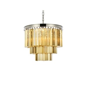 Elegant Lighting Sydney 20&quot 6 Light Royal Crystal Chandelier