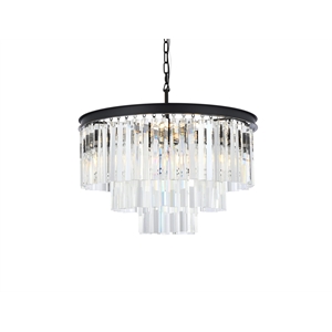 Elegant Lighting Sydney 26&quot 9 Light Royal Crystal Chandelier