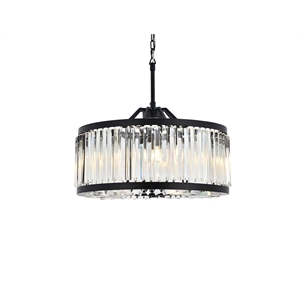 Elegant Lighting Chelsea 28&quot 8 Light Royal Crystal Pendant Lamp