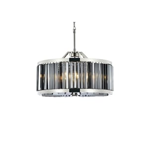 Elegant Lighting Chelsea 28&quot 8 Light Royal Crystal Pendant Lamp