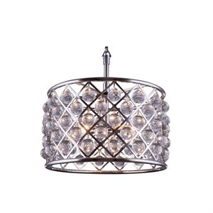 Elegant Lighting Madison 20&quot 6 Light Royal Crystal Pendant Lamp