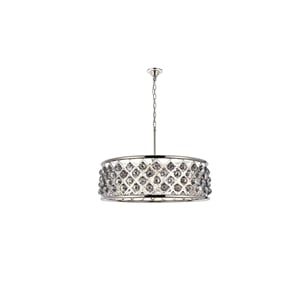 Elegant Lighting Madison 32&quot 8 Light Royal Crystal Pendant Lamp