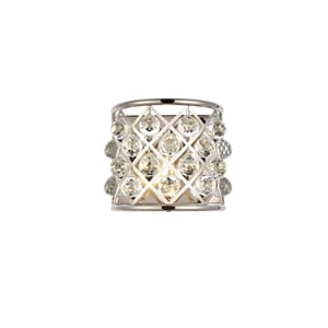 Elegant Lighting Madison Royal Crystal Wall Sconce in Polished Nickel