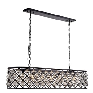 Elegant Lighting Madison 13&quot 7 Light Royal Crystal Pendant Lamp