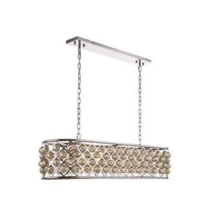 Elegant Lighting Madison 13&quot 7 Light Royal Crystal Pendant Lamp