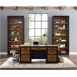 Martin Furniture Toulouse Traditional Metal and Wood Bookcase in Black