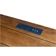 Martin Furniture Durham Rustic Wood Credenza Office Desk Writing Table White