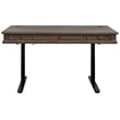 Martin Furniture Carson Wood Electronic Sit/Stand Desk Weathered Dove Gray